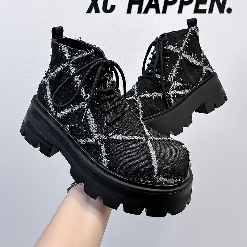 Men's Trendy Distressed-Style Martin Boots