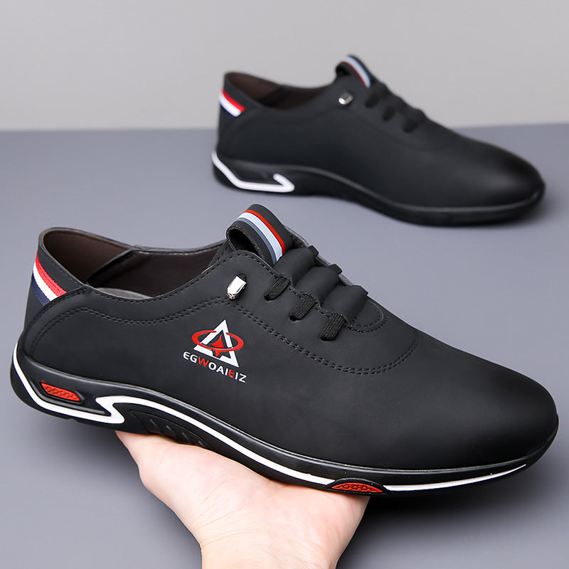 Men's Soft-Soled & Soft-Upper Slip-On Leather Shoes
