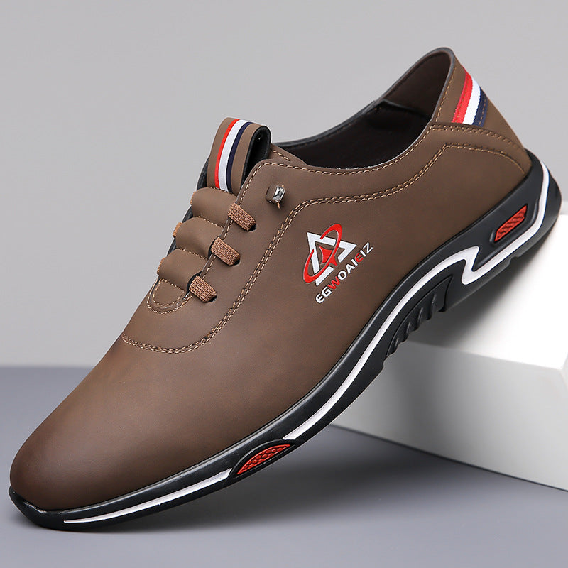 Men's Soft-Soled & Soft-Upper Slip-On Leather Shoes