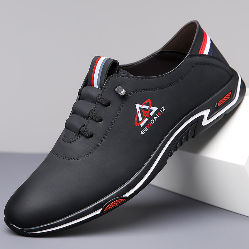 Men's Soft-Soled & Soft-Upper Slip-On Leather Shoes