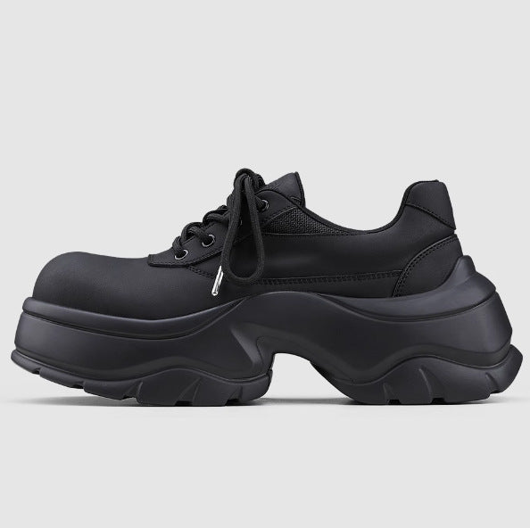 Men's Trendy Chunky Platform Shoes with Wide Toe