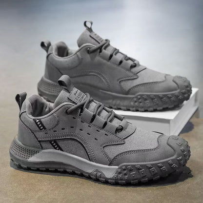 Men's Autumn Mesh & Leather Paneled Sneakers