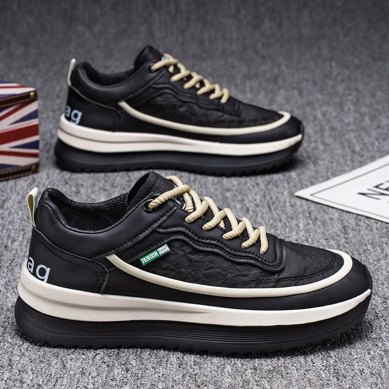 Men's Waterproof Leather Casual Sneakers
