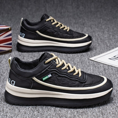 Men's Waterproof Leather Casual Sneakers