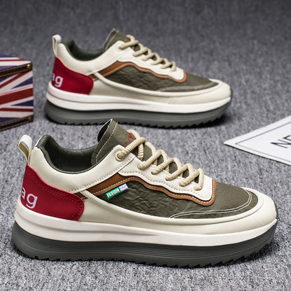 Men's Waterproof Leather Casual Sneakers