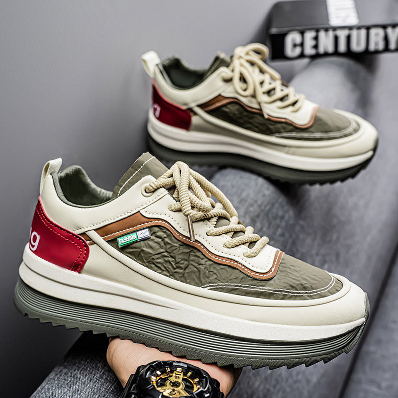 Men's Waterproof Leather Casual Sneakers