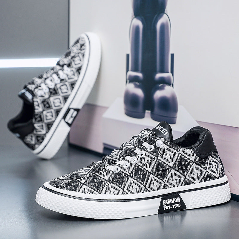 Men's Printed Soft-Soled Slip-On Shoes