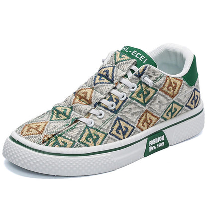 Men's Printed Soft-Soled Slip-On Shoes