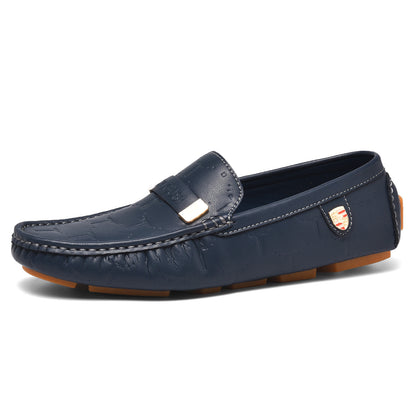 Men's Embossed Trendy Slip-On Shoes