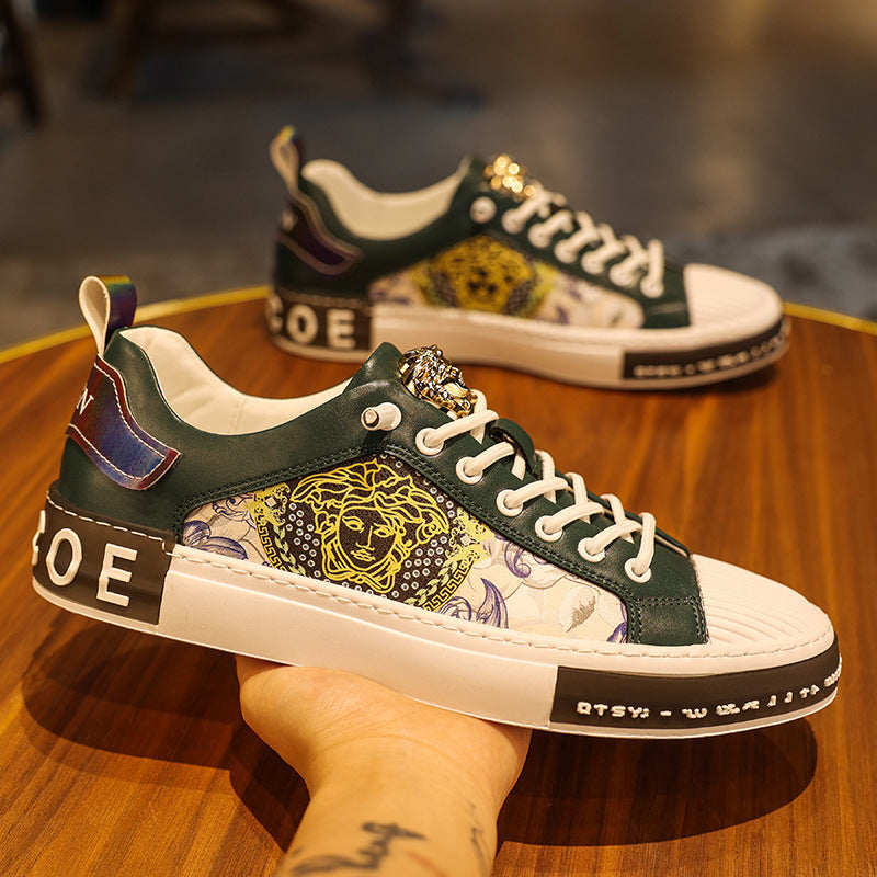 Men's Printed Trendy Sneakers