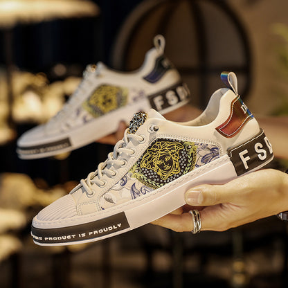Men's Printed Trendy Sneakers
