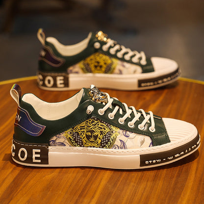 Men's Printed Trendy Sneakers