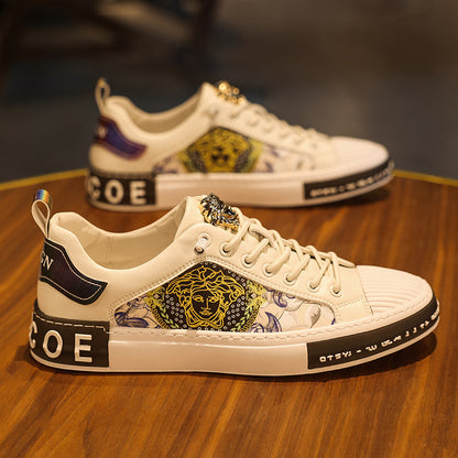 Men's Printed Trendy Sneakers