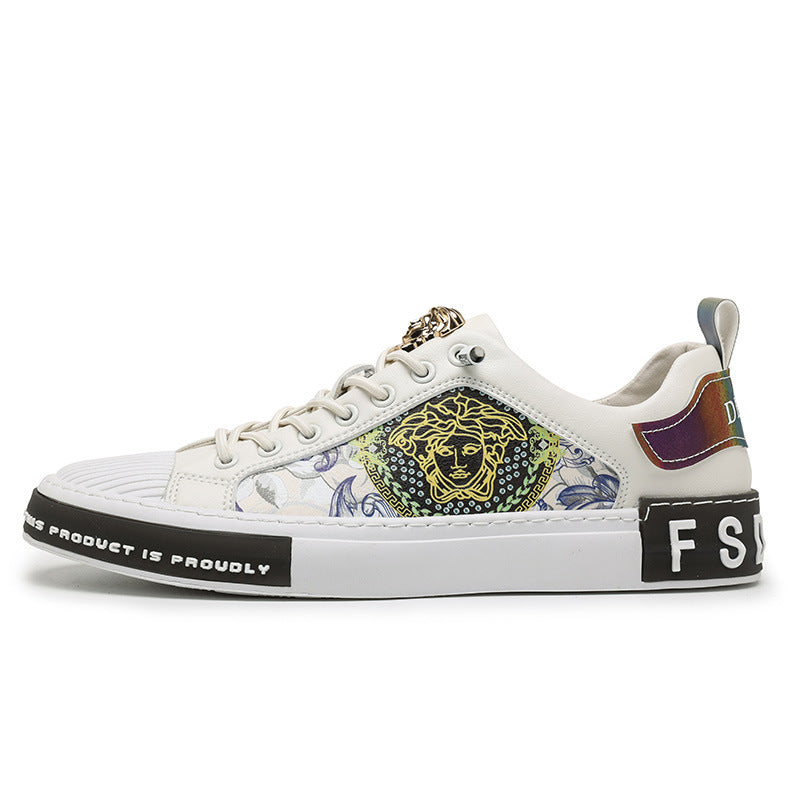 Men's Printed Trendy Sneakers