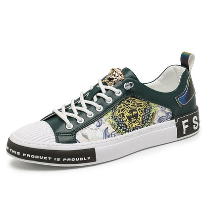 Men's Printed Trendy Sneakers