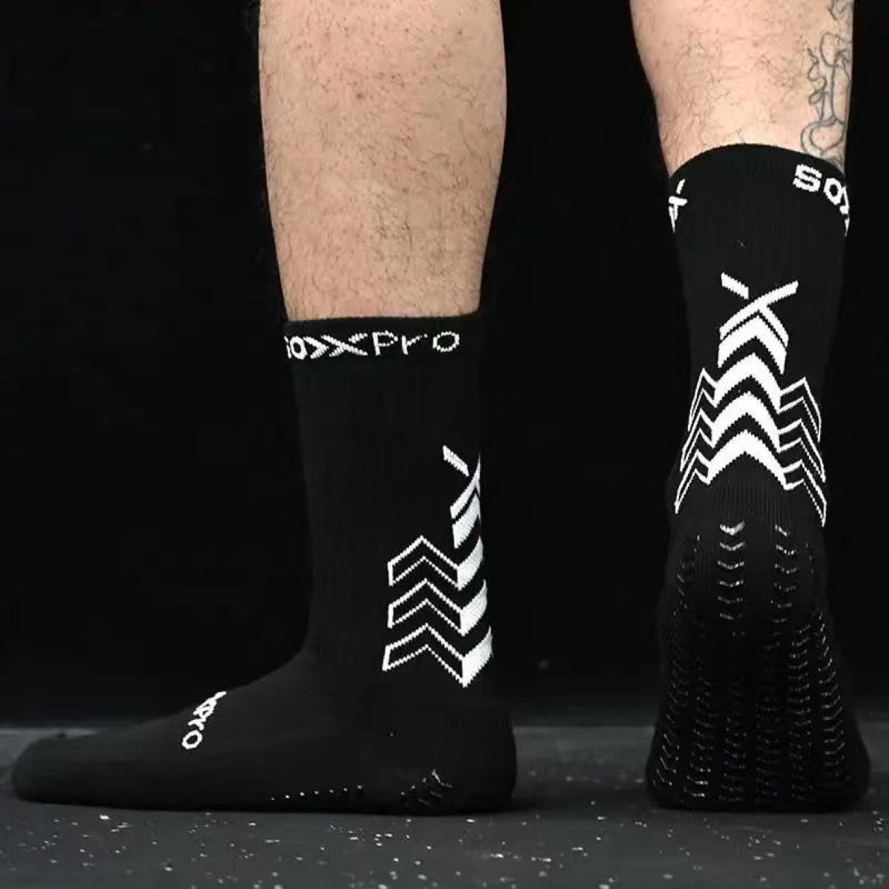 Running Socks with Full-Sole Anti-Slip Silicone Dots—Breathable Mesh Top