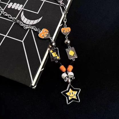 Little Ghost & Pumpkin Halloween Necklace