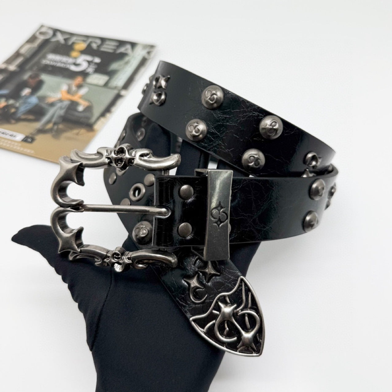 Punk Hip-Hop Studded Metal Belt