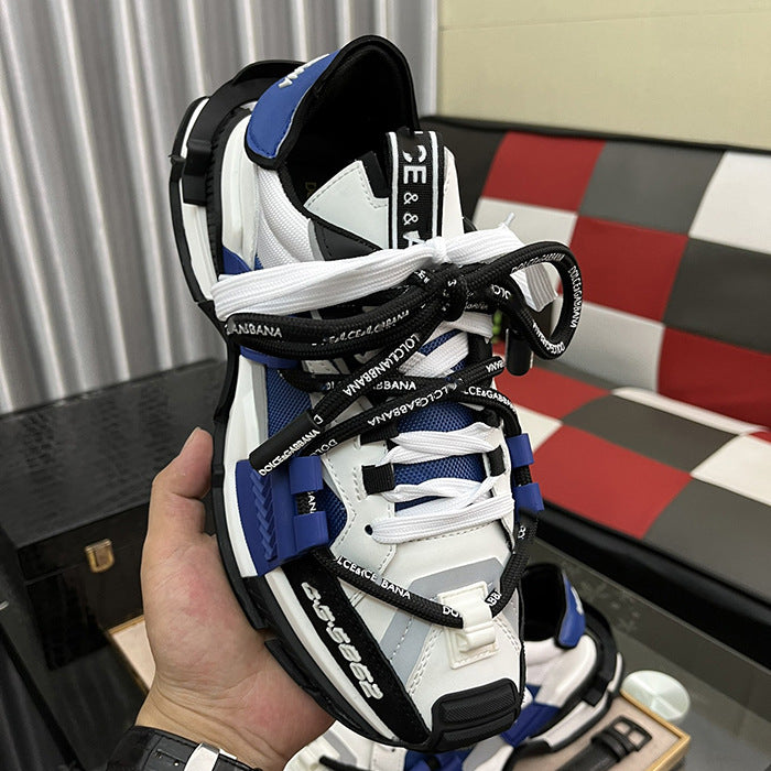 Men's Trendy Color-Block Paneled Sneakers