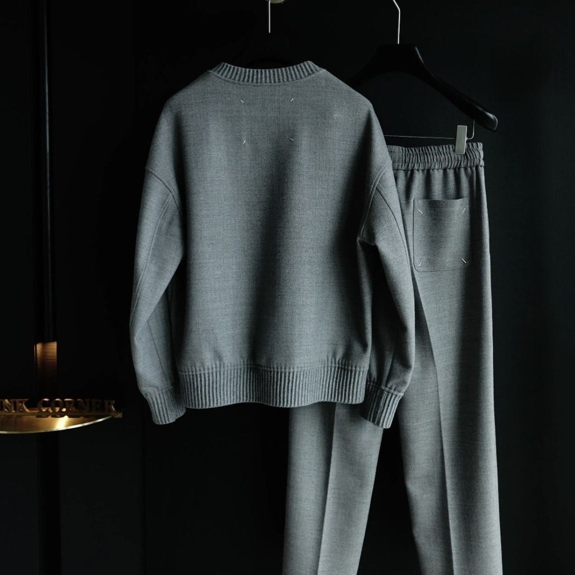 Men's High-Quality Slightly Relaxed Crew Neck Long-Sleeve Sweatshirt Set