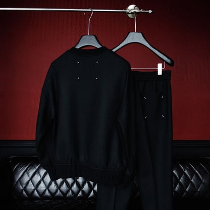 Men's High-Quality Slightly Relaxed Crew Neck Long-Sleeve Sweatshirt Set