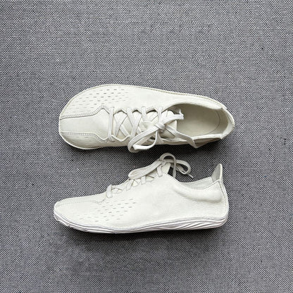 Men's Daily Wear Flat-Sole Barefoot Leather Shoes