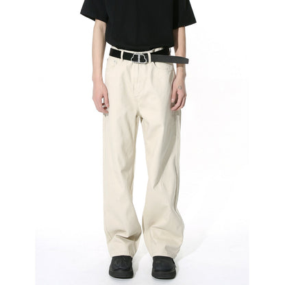 Men's Versatile Minimalist Straight-Leg Jeans