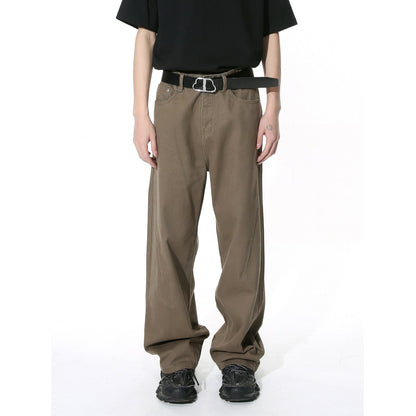 Men's Versatile Minimalist Straight-Leg Jeans
