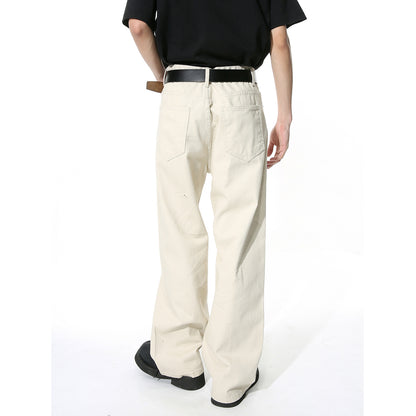 Men's Versatile Minimalist Straight-Leg Jeans