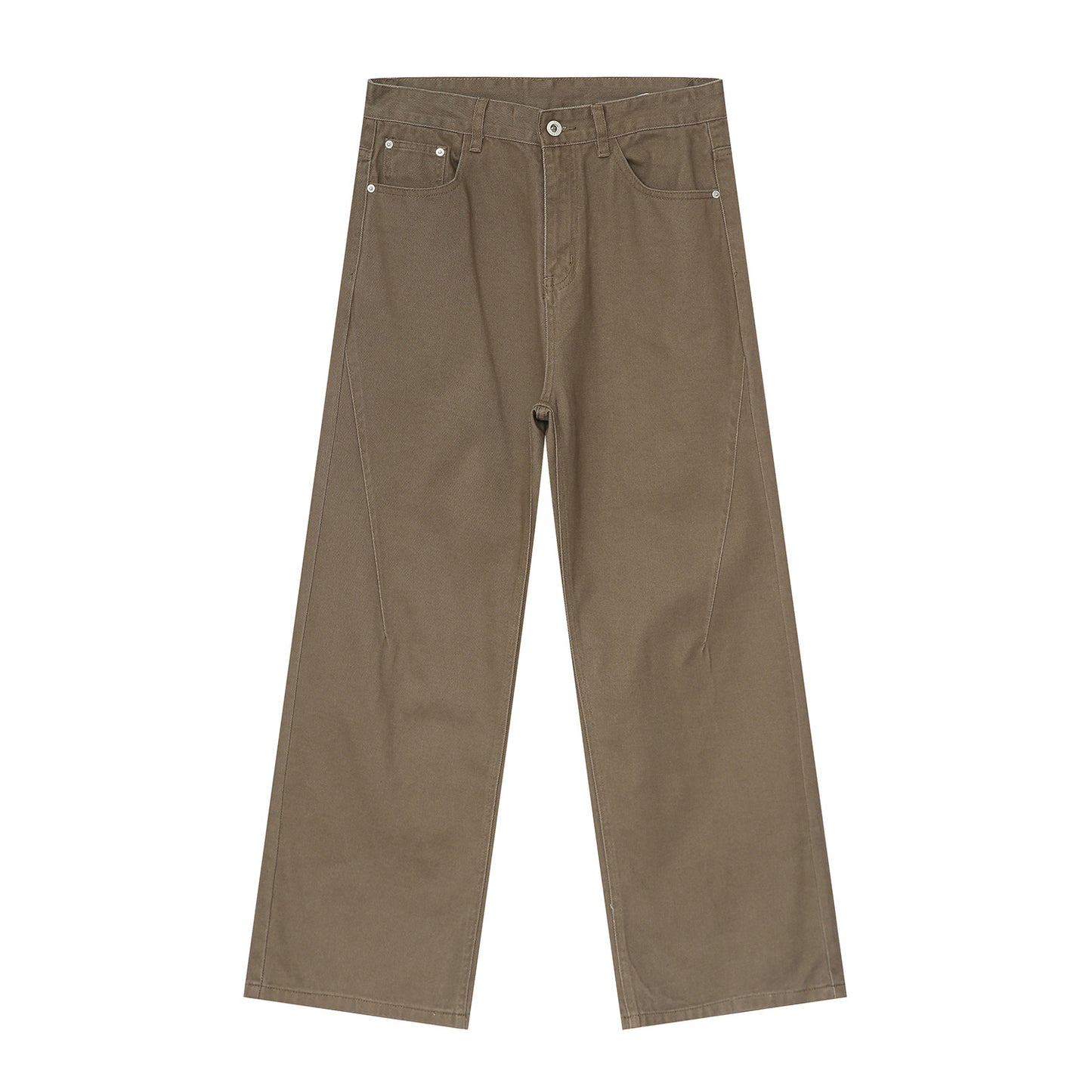 Men's Versatile Minimalist Straight-Leg Jeans