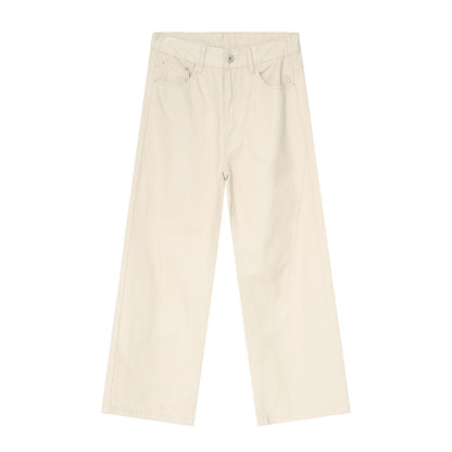 Men's Versatile Minimalist Straight-Leg Jeans