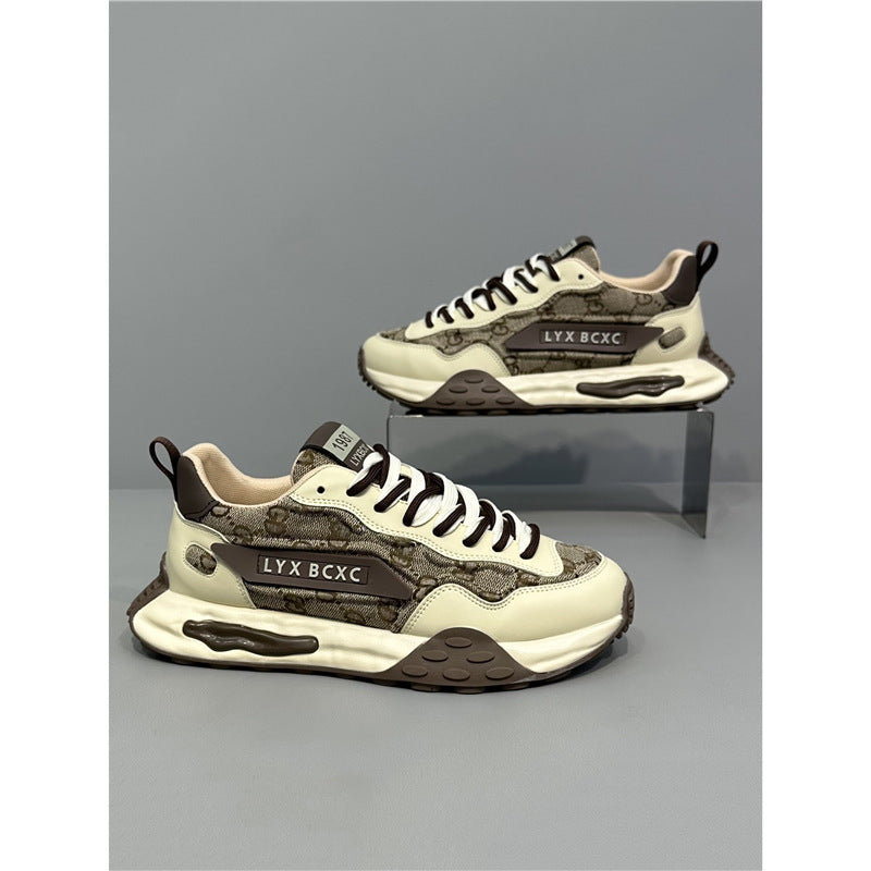 Men's Light Luxury Printed Platform Shoes