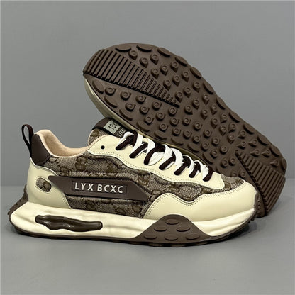 Men's Light Luxury Printed Platform Shoes