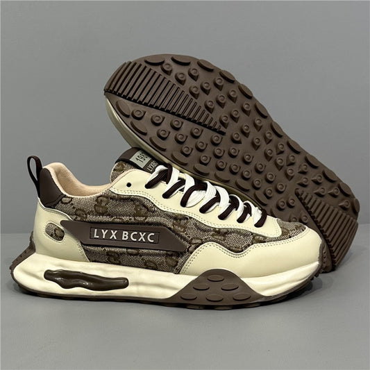 Men's Light Luxury Printed Platform Shoes