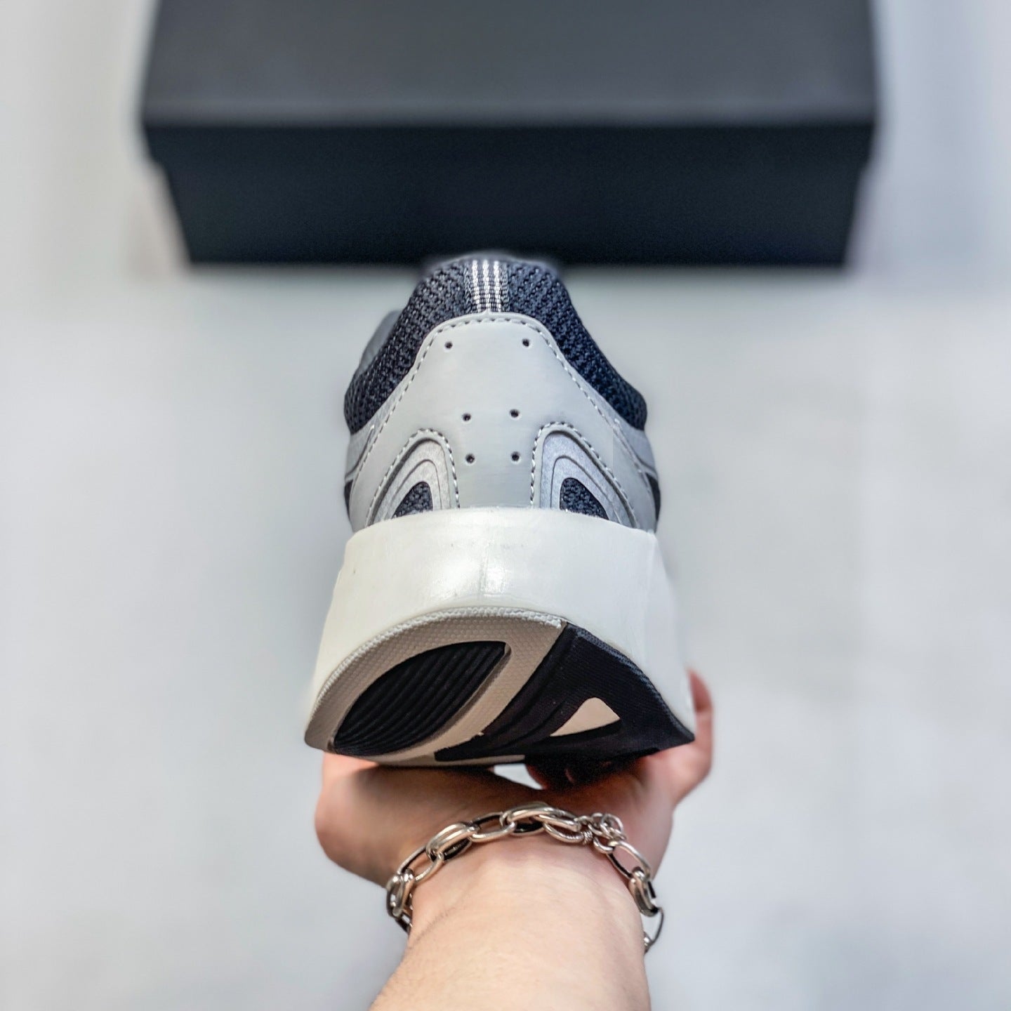 Men's Foam Cushioned Thick-Sole Running Shoes