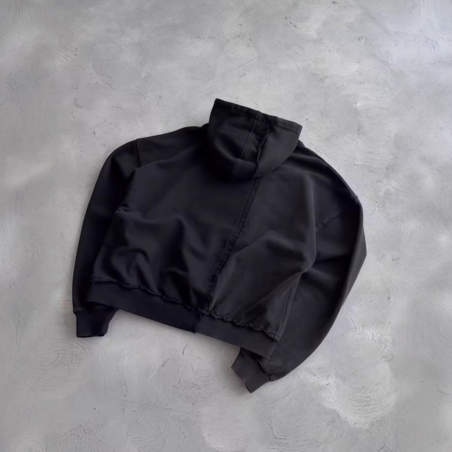 Men’s Trendy Cherry Blossom-Embroidered Hooded Sweatshirt