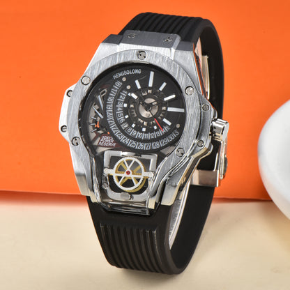 Men’s Stylish Quartz Watch with Mechanical Styling