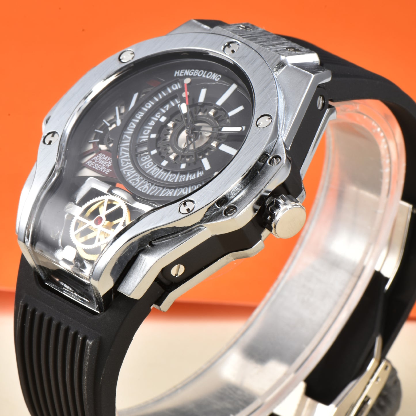 Men’s Stylish Quartz Watch with Mechanical Styling