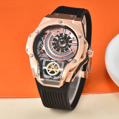 Men’s Stylish Quartz Watch with Mechanical Styling
