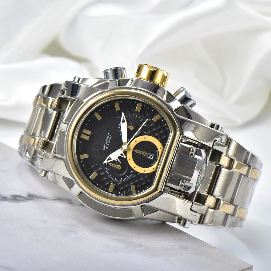 Large-Dial Compass Sports Watch