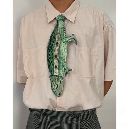 Men’s Designer Necktie with Animal Elements