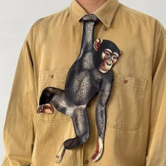 Men’s Designer Necktie with Animal Elements