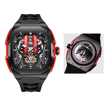 High-End Barrel-Shaped 3D Hollow Waterproof Luminous Watch
