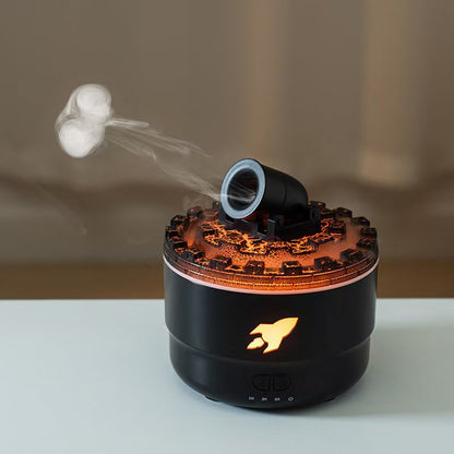 Atmospheric Cannon-Shaped Night Light Humidifier Diffuser
