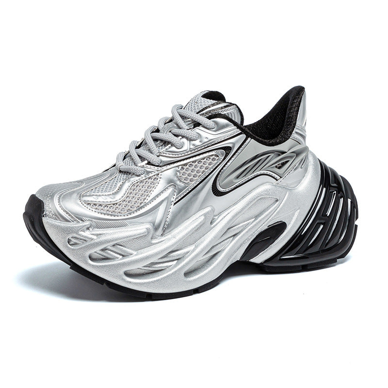 Designer-Style Streamlined Stylish Breathable Platform Shoes