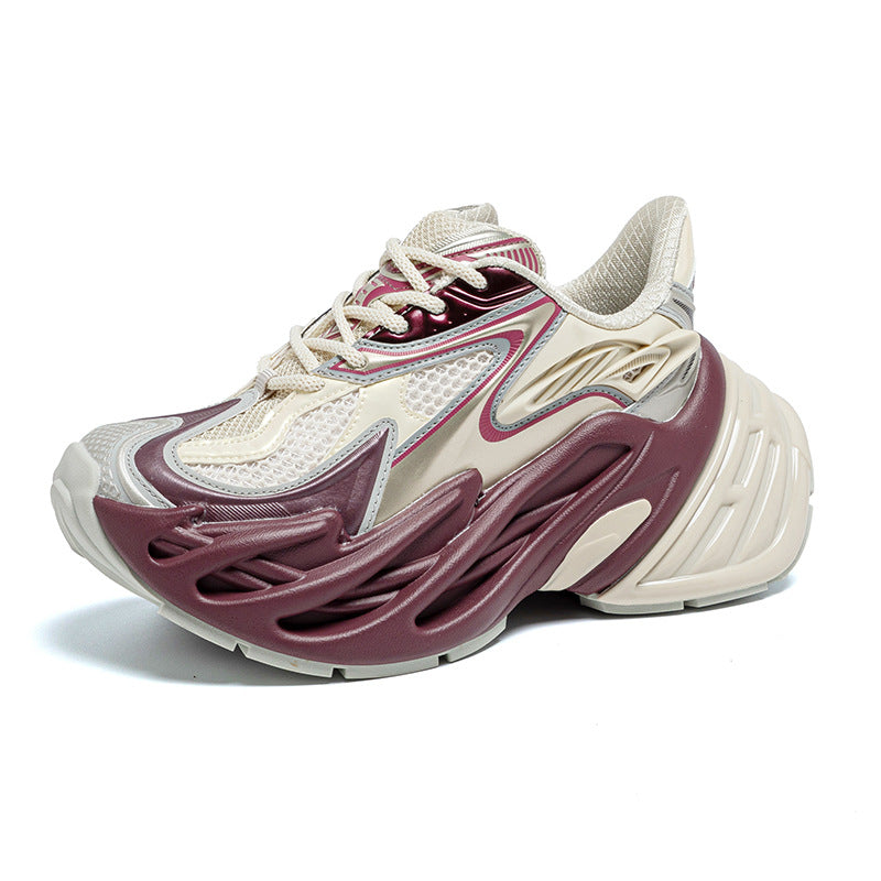 Designer-Style Streamlined Stylish Breathable Platform Shoes