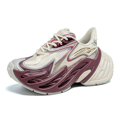 Designer-Style Streamlined Stylish Breathable Platform Shoes