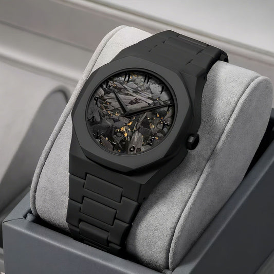 High-Quality Black Russian-Style Waterproof Watch