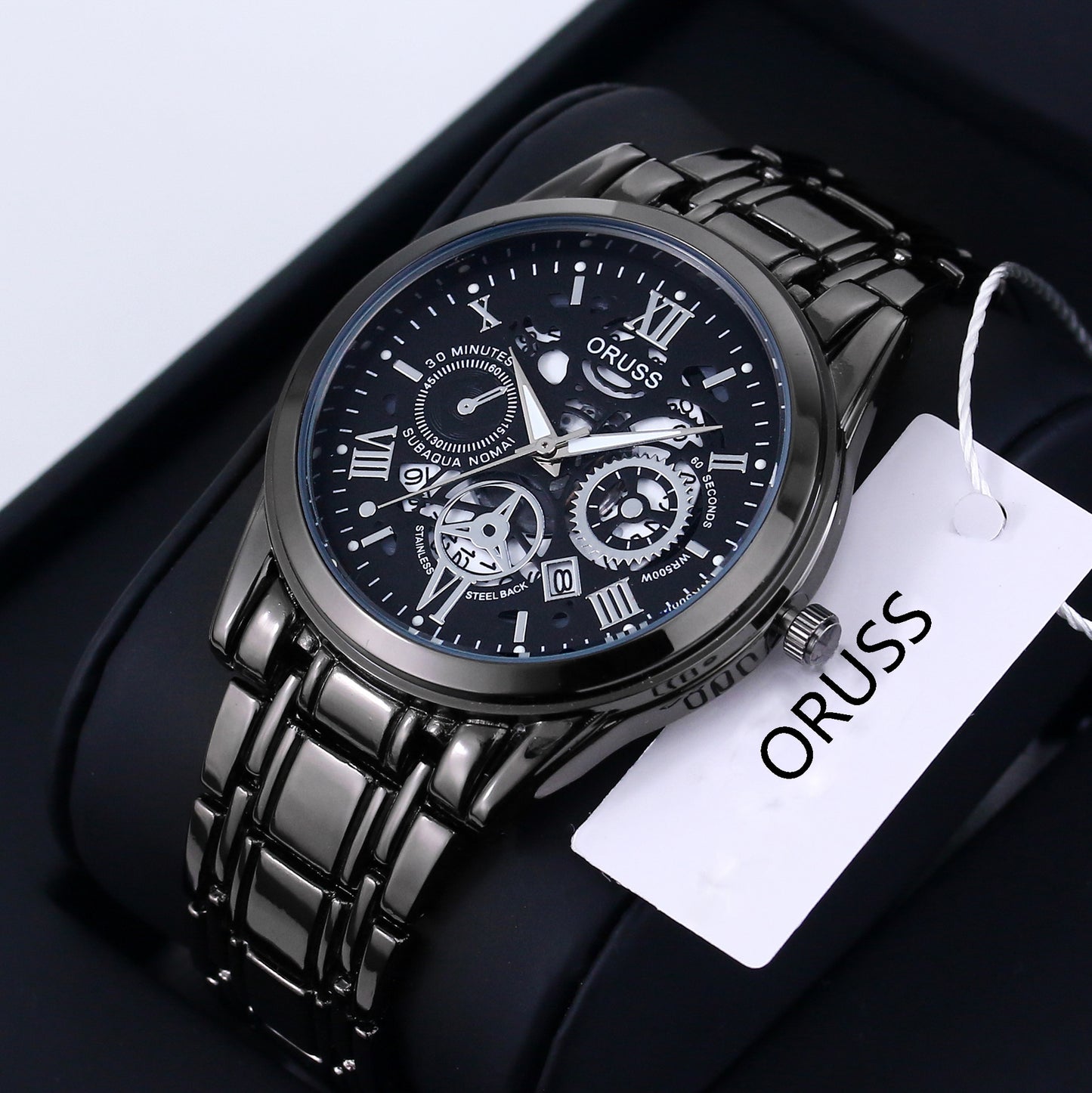Men’s High-End Stainless Steel Watch with Aesthetic Design