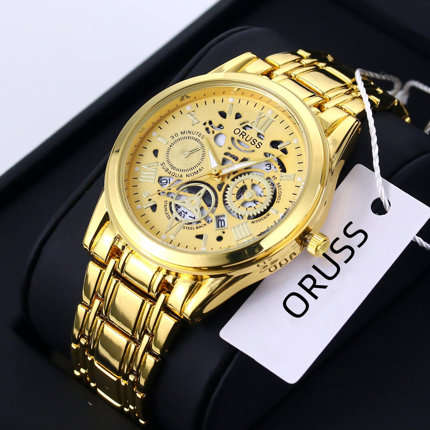 Men’s High-End Stainless Steel Watch with Aesthetic Design